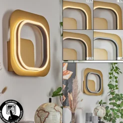 Lampes Dorées-hofstein Applique murale Valduge LED Or, Noir, 1 lumière