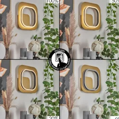 Lampes Dorées-hofstein Applique murale Valduge LED Or, Noir, 1 lumière