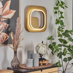 Lampes Dorées-hofstein Applique murale Valduge LED Or, Noir, 1 lumière