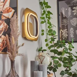 Lampes Dorées-hofstein Applique murale Valduge LED Or, Noir, 1 lumière