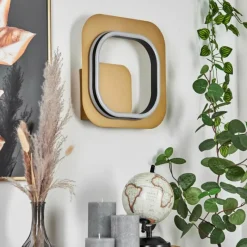 Lampes Dorées-hofstein Applique murale Valduge LED Or, Noir, 1 lumière