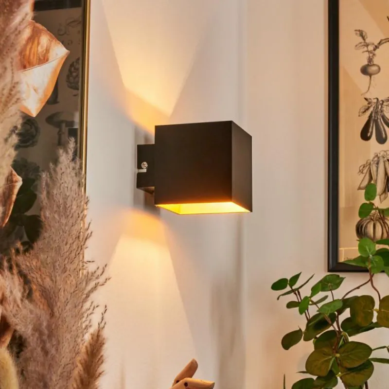 Lampes Dorées-hofstein Applique murale Varco Noir, 1 lumière