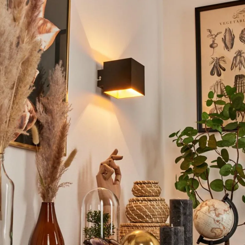 Lampes Dorées-hofstein Applique murale Varco Noir, 1 lumière