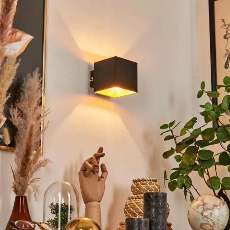 Lampes Dorées-hofstein Applique murale Varco Noir, 1 lumière