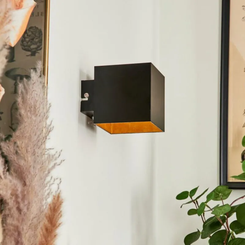 Lampes Dorées-hofstein Applique murale Varco Noir, 1 lumière