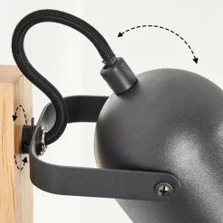 Lampes Dorées-hofstein Applique murale Vergoignan Écru, Noir, 1 lumière