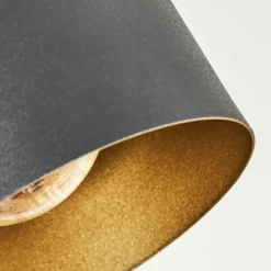 Lampes Dorées-hofstein Applique murale Vergoignan Écru, Noir, 1 lumière