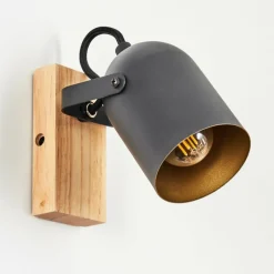 Lampes Dorées-hofstein Applique murale Vergoignan Écru, Noir, 1 lumière