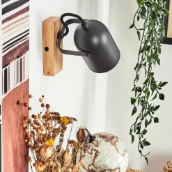 Lampes Dorées-hofstein Applique murale Vergoignan Écru, Noir, 1 lumière