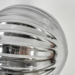 hofstein Applique murale - Verre 10 cm Chehalis Fumé, 3 lumières