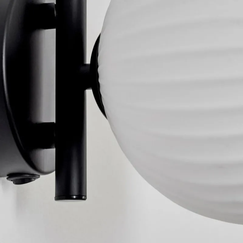 hofstein Applique murale - Verre 12 cm Chehalis Blanc, 1 lumière