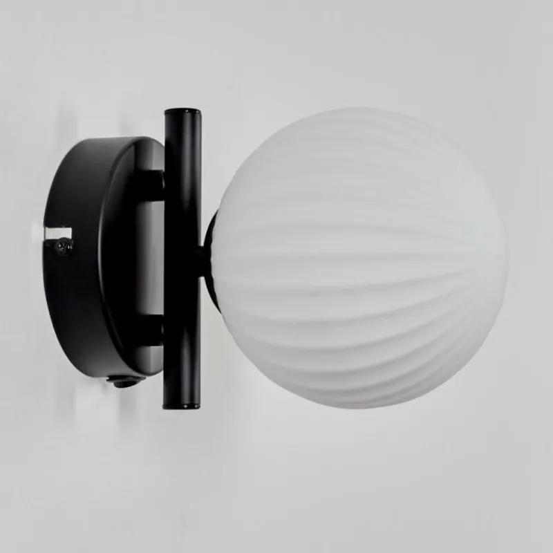 hofstein Applique murale - Verre 12 cm Chehalis Blanc, 1 lumière