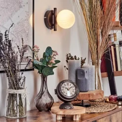 hofstein Applique murale - Verre 10 cm Chehalis Blanc, 1 lumière