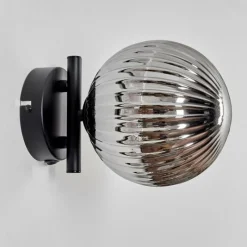 hofstein Applique murale - Verre 15 cm Chehalis Fumé, 1 lumière