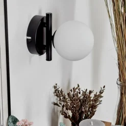 hofstein Applique murale - Verre 10 cm Chehalis Blanc, 1 lumière