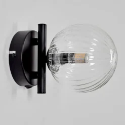 hofstein Applique murale - Verre 12 cm Chehalis Clair, 1 lumière