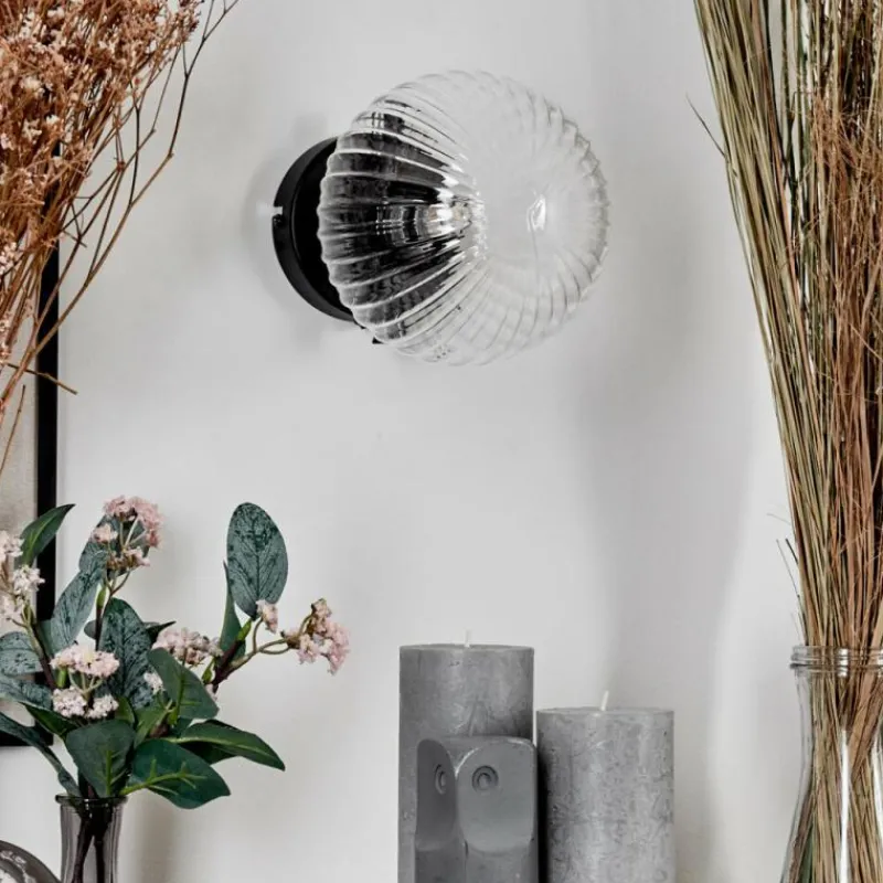 hofstein Applique murale - Verre 15 cm Chehalis Clair, 1 lumière