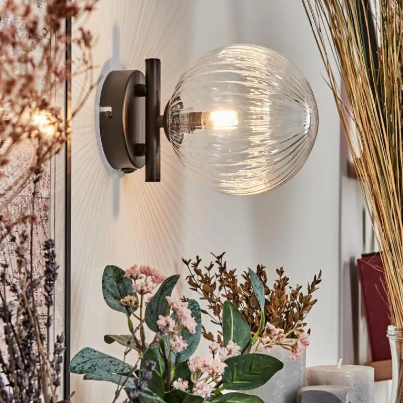 hofstein Applique murale - Verre 15 cm Chehalis Clair, 1 lumière