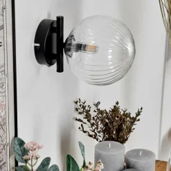 hofstein Applique murale - Verre 15 cm Chehalis Clair, 1 lumière