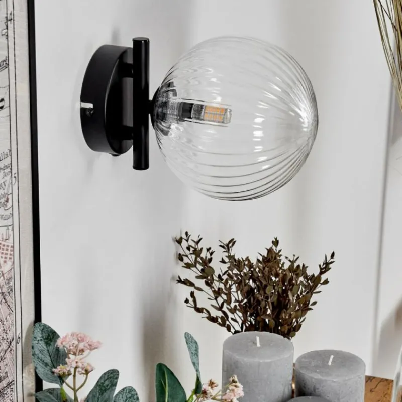 hofstein Applique murale - Verre 15 cm Chehalis Clair, 1 lumière