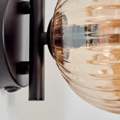 hofstein Applique murale - Verre 15 cm Chehalis Ambre, 1 lumière