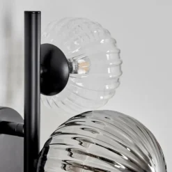 hofstein Applique murale - Verre 10 cm, 12 cm Chehalis Ambre, Clair, Fumé, 3 lumières