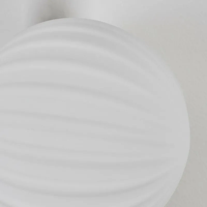 hofstein Applique murale - Verre 10 cm, 12 cm Chehalis Blanc, 3 lumières