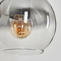 hofstein Applique murale - Verre 15 cm Koyoto Écru, Noir, 1 lumière