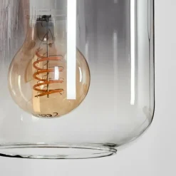 hofstein Applique murale - Verre 15 cm Lauden Écru, Noir, 1 lumière