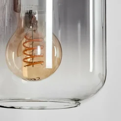 hofstein Applique murale - Verre 15 cm Lauden Écru, Noir, 1 lumière