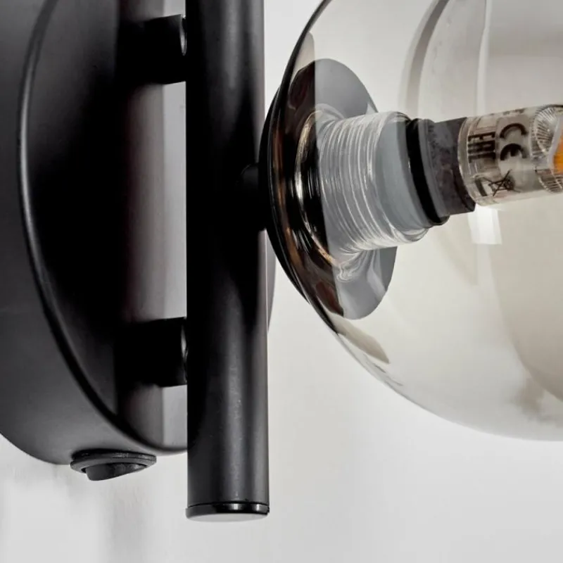 hofstein Applique murale - Verre Chehalis Fumé, 1 lumière