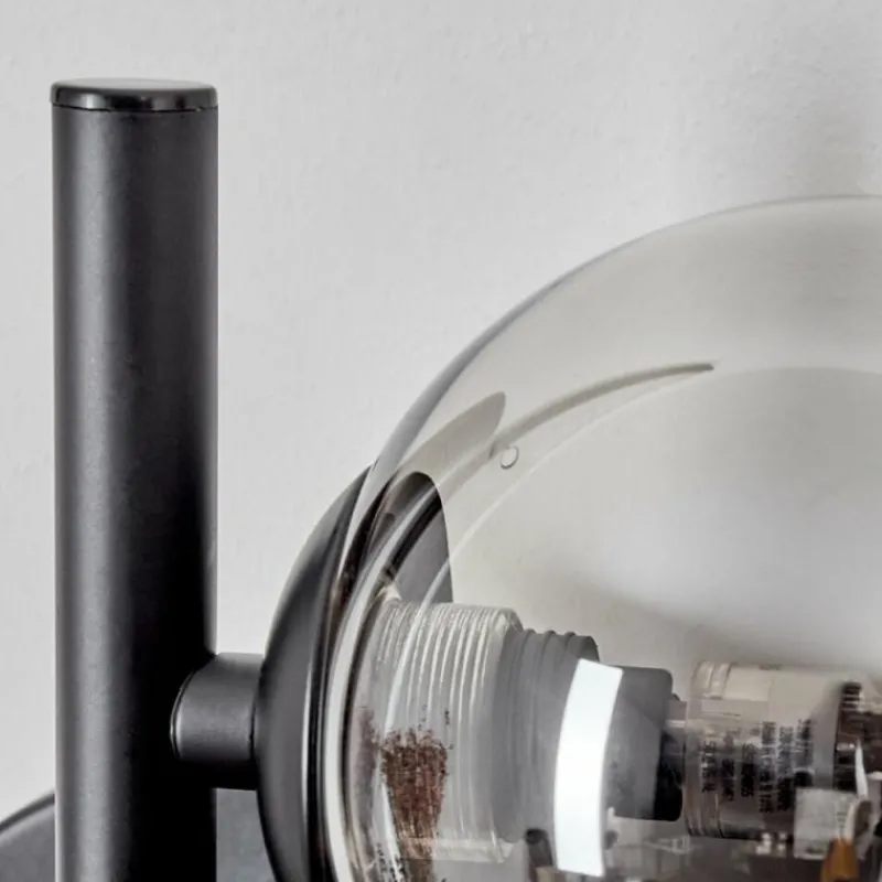 hofstein Applique murale - Verre Chehalis Fumé, 2 lumières