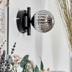 Suspension Verre Fumé-hofstein Applique murale - Verre Chehalis Fumé, 1 lumière