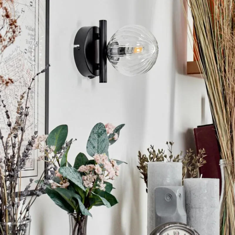 hofstein Applique murale - Verre Chehalis Clair, 1 lumière