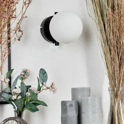 hofstein Applique murale - Verre Chehalis Blanc, 1 lumière