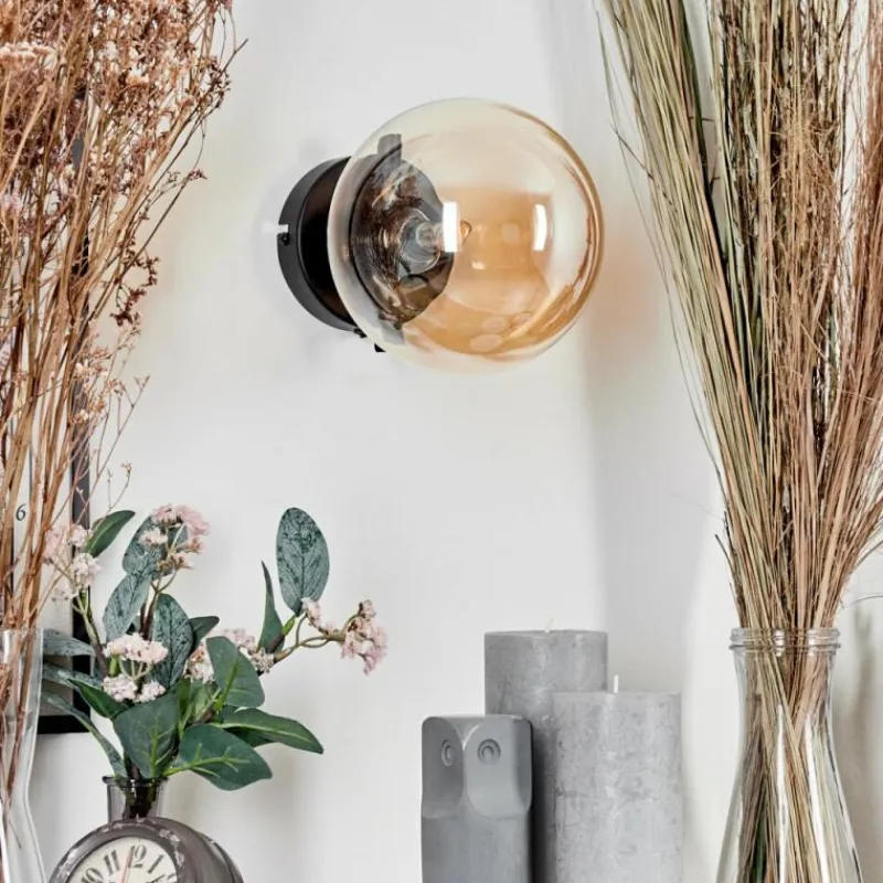 hofstein Applique murale - Verre Chehalis Ambre, 1 lumière