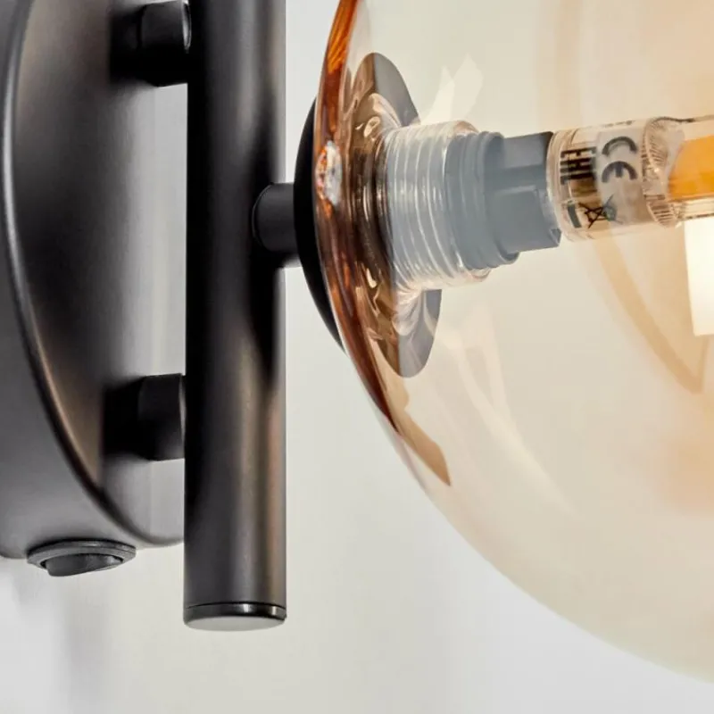 hofstein Applique murale - Verre Chehalis Ambre, 1 lumière