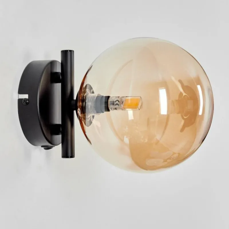 hofstein Applique murale - Verre Chehalis Ambre, 1 lumière