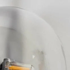 hofstein Applique murale - Verre Chehalis Clair, Fumé, 3 lumières