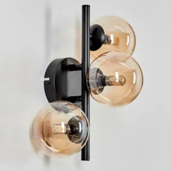 hofstein Applique murale - Verre Chehalis Ambre, 3 lumières