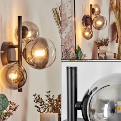 Suspension Verre Fumé-hofstein Applique murale - Verre Chehalis Clair, Fumé, 3 lumières