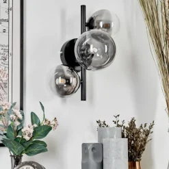 Suspension Verre Fumé-hofstein Applique murale - Verre Chehalis Clair, Fumé, 3 lumières