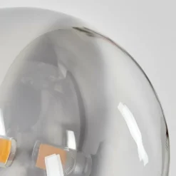 hofstein Applique murale - Verre Chehalis Clair, Fumé, 1 lumière