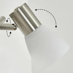 hofstein Applique murale Villaseca LED Nickel mat, 2 lumières