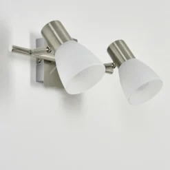 hofstein Applique murale Villaseca LED Nickel mat, 2 lumières