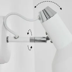 Luminaires Scandinaves-hofstein Applique murale Vouzy Blanc, 1 lumière