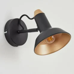 Lampes Vintages & Rétros-hofstein Applique murale Vouzy Noir, 1 lumière