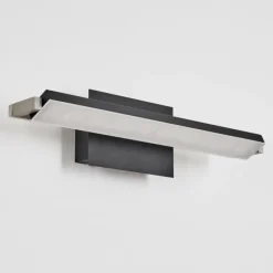 hofstein Applique murale Waltenheim LED Nickel mat, Noir, 1 lumière