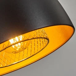 Lampes Dorées-hofstein Applique murale Wambez Noir, 1 lumière