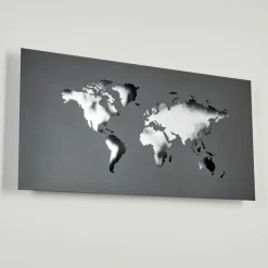 hofstein Applique murale Zabreira LED Noir, Argenté, 1 lumière